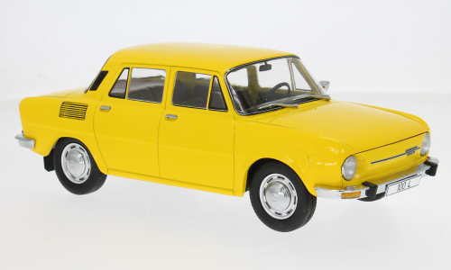 Macheta auto Skoda 100 1969 galben 1:18 MCG