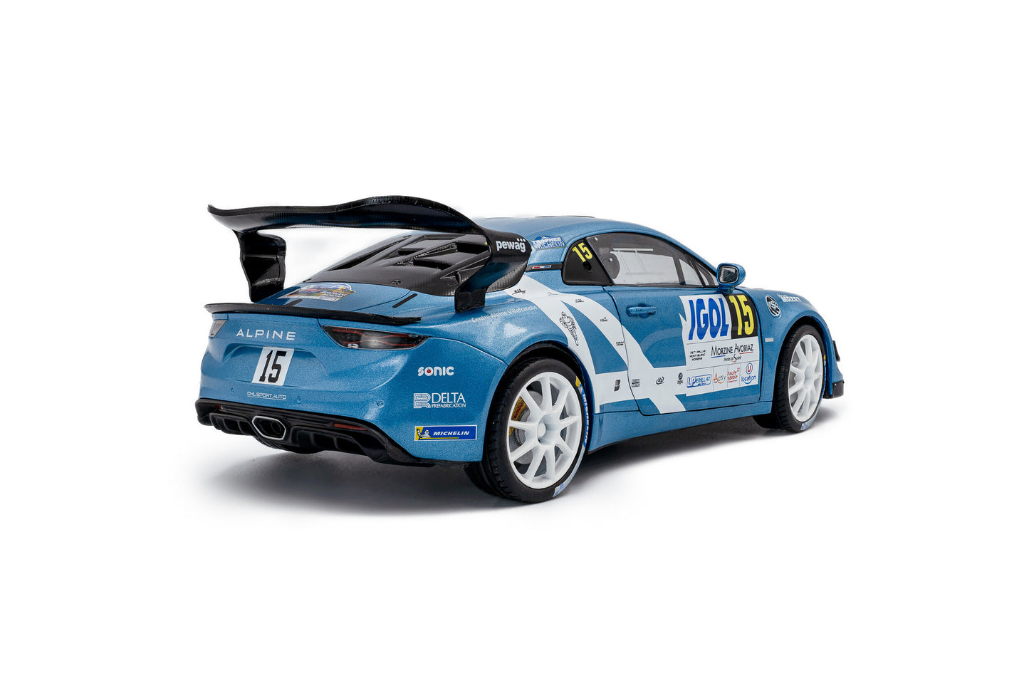 Macheta auto Alpine A110 RGT+ – Rallye Du Mont Blanc – 2024 – #15 R.ASTIER / D.GIRAUDET 1:18 Solido