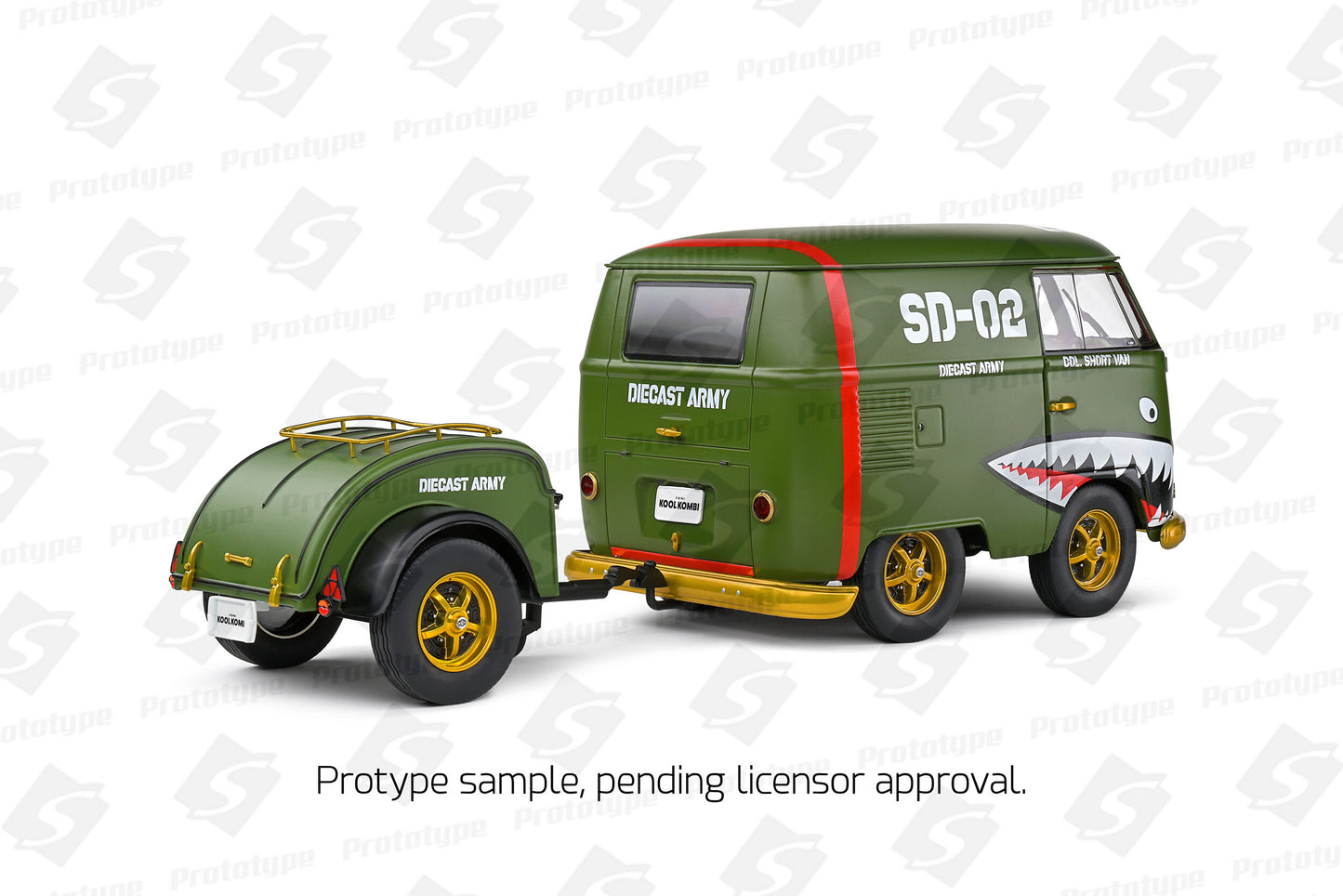 Macheta auto KOOL KOMBI ARMY FIGHTER 1950 1:18 Solido