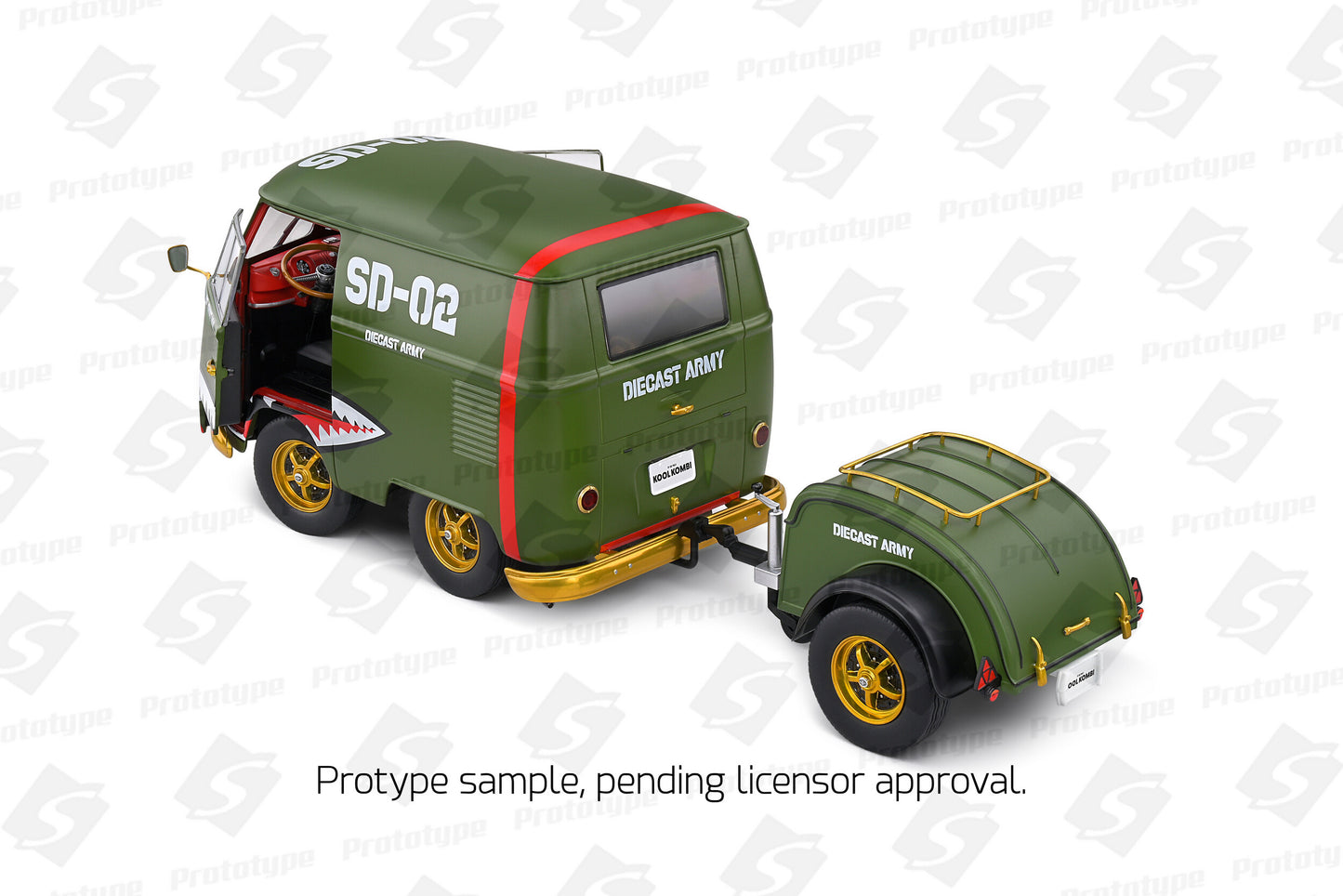 Macheta auto KOOL KOMBI ARMY FIGHTER 1950 1:18 Solido