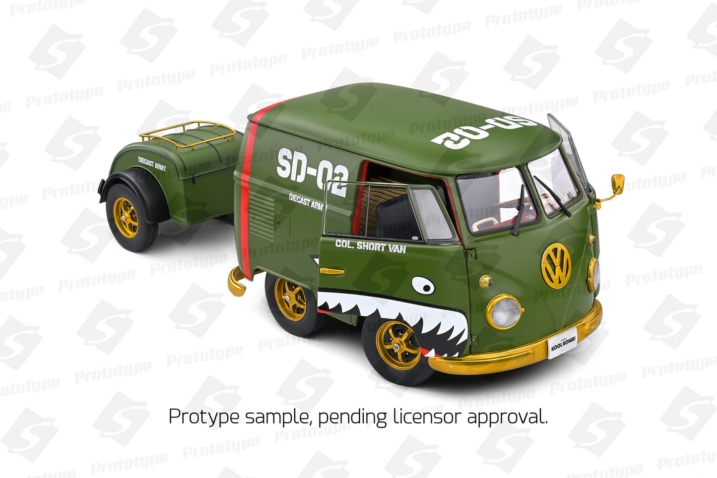 Macheta auto KOOL KOMBI ARMY FIGHTER 1950 1:18 Solido