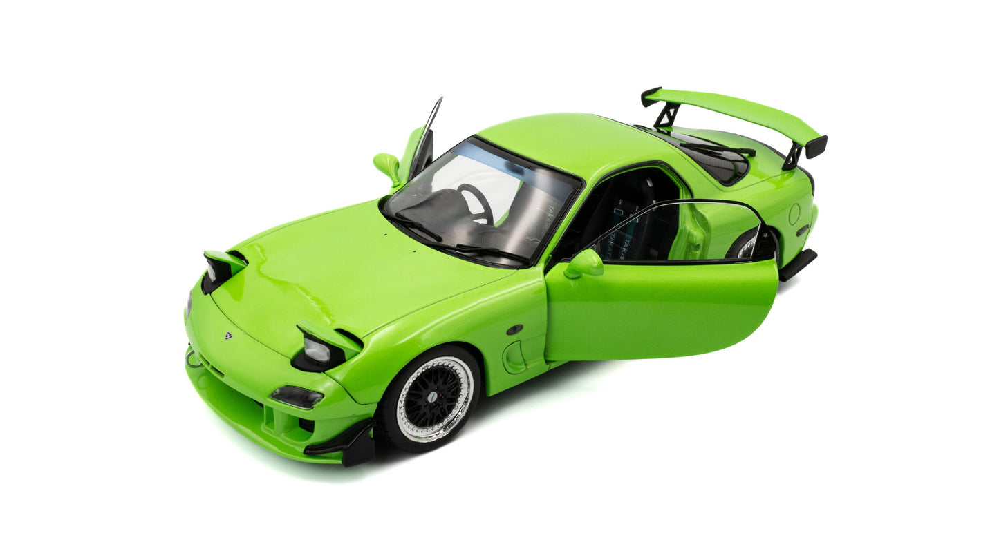 Macheta auto Mazda RX7 FD3RS SOLIDO WORKS – NEON GREEN – 1999 1:18 Solido