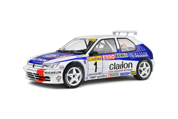Macheta auto Peugeot 306 Maxi – Rallye Monte Carlo – 1996 – #1 F.Delecour/M.Sauvagei 1:18 Solido