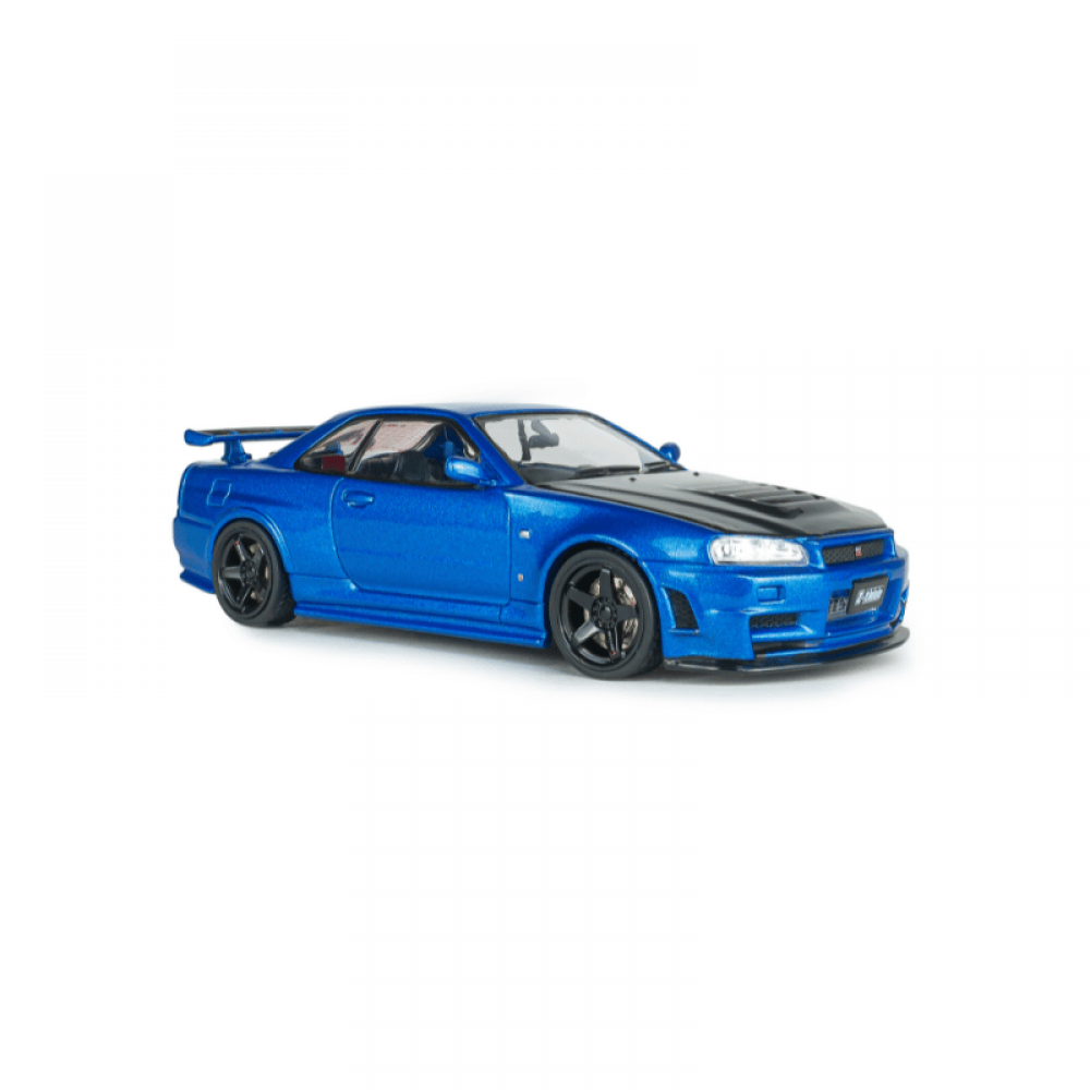 Macheta auto Nissan Skyline GT-R (BNR34) w Nismo Parts Bayside Blue 2005 1:43 Solido 1:43 Solido Precomanda