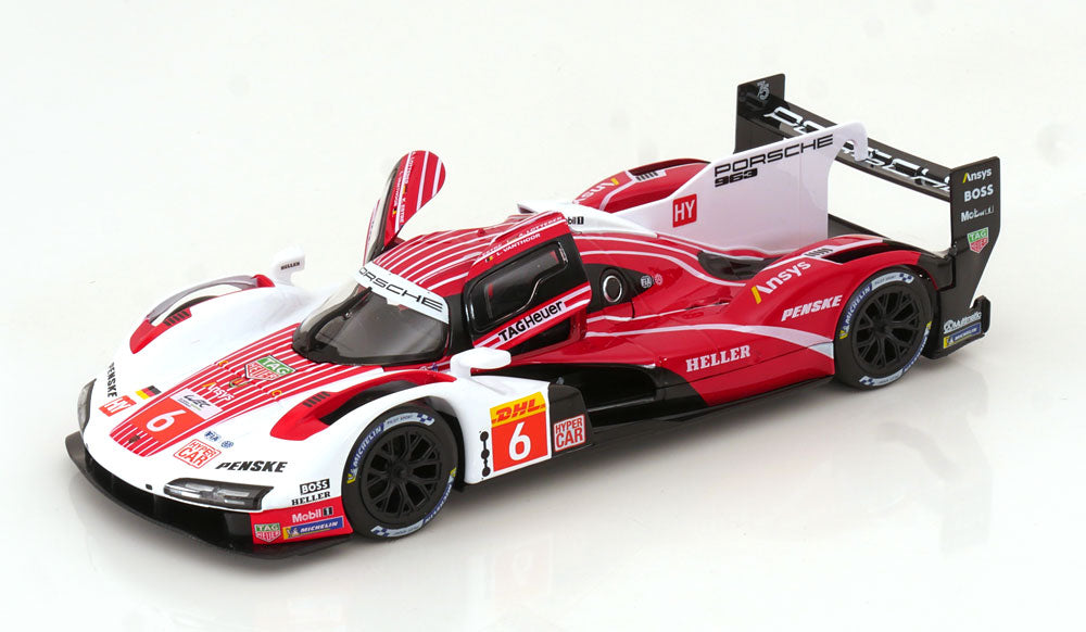 Macheta auto Porsche 963 9RD Team Penske Motorsport N 6 24h Le Mans 2023 Estre/Lotterer/Vanthoor 1:24 Bburago