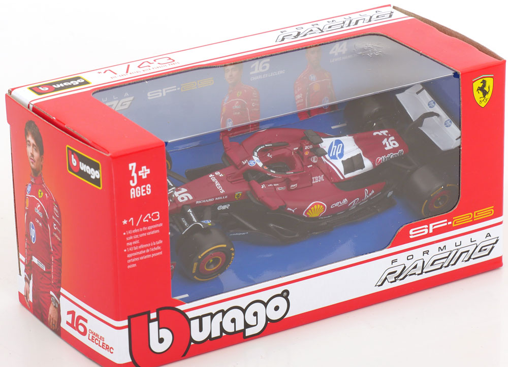 Macheta auto Ferrari SF-25 No.16 C. Leclerc (2025) 1:43 Bburago