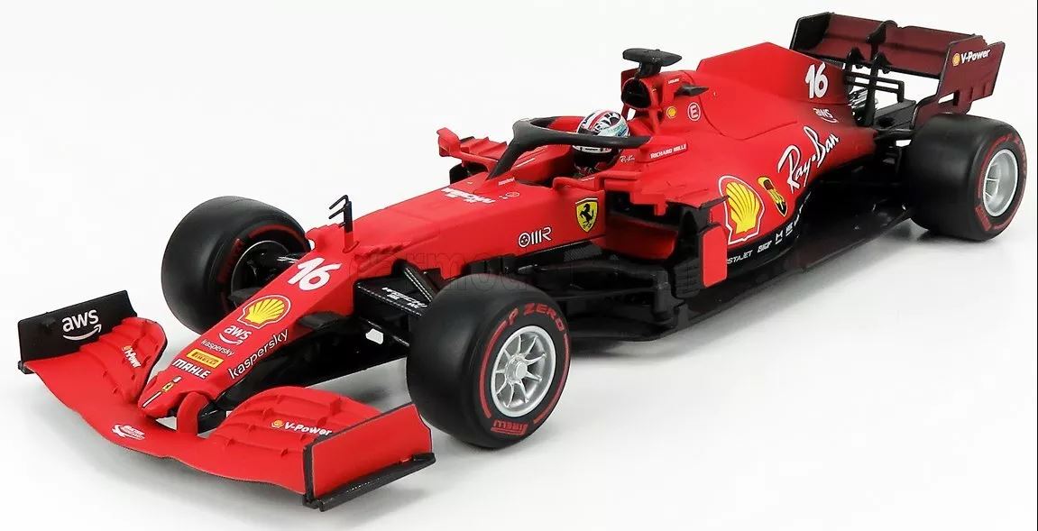 Macheta auto Ferrari F1 Sf21 #16 Season 2021 Charles Leclerc 1:18 Bburago