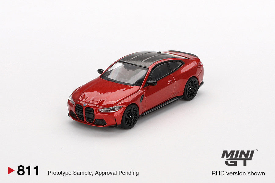 Macheta auto BMW M4 Competition (G82), Sakhir Orange, 2024 (LHD) 1:64 MIniGT