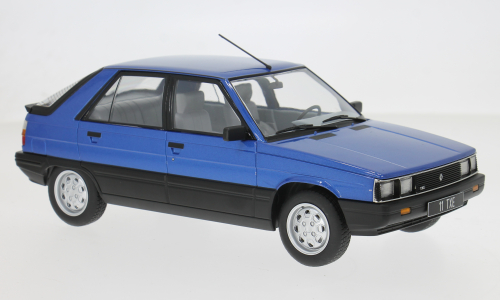 Macheta auto Renault 11 Turbo, albastru, 1985 1:18 MCG
