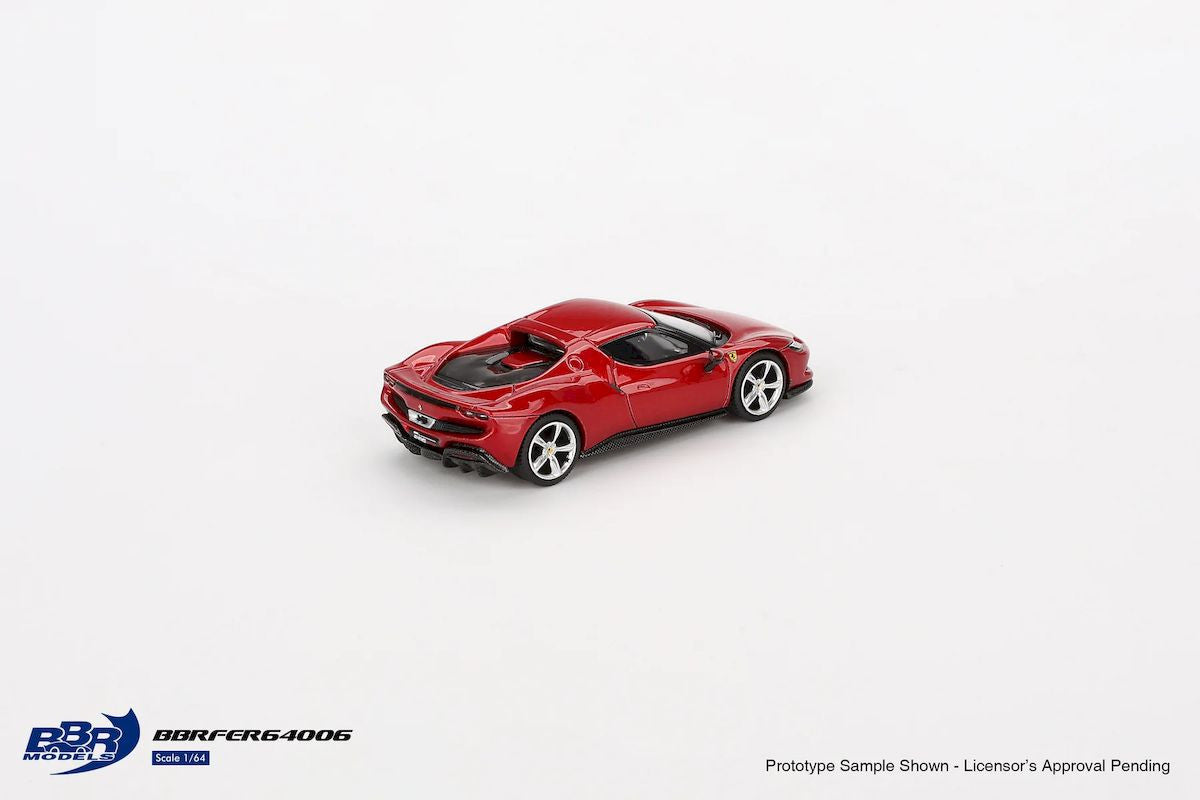 Macheta auto Ferrari 296 GTB F1-75 (Rosso Imola) 2024 1:64 BBR