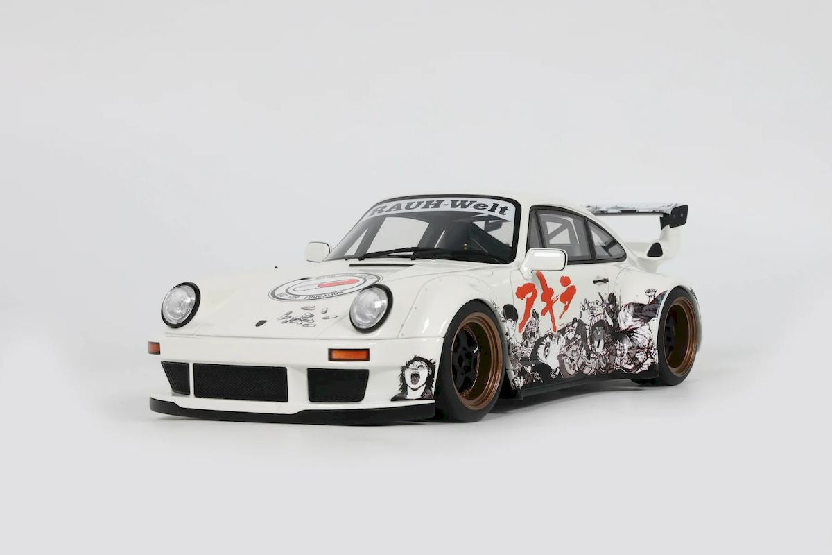 Macheta auto Porsche 911 RWB Rauh-Welt "Akira", Glacier White, 2024 1:18 GT Spirit