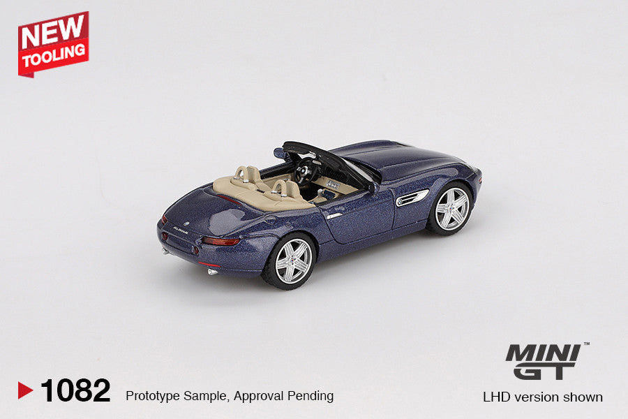 Macheta auto BMW Z8 Alpina Alpine Blue, 2023 (LHD) 1:64 MIniGT