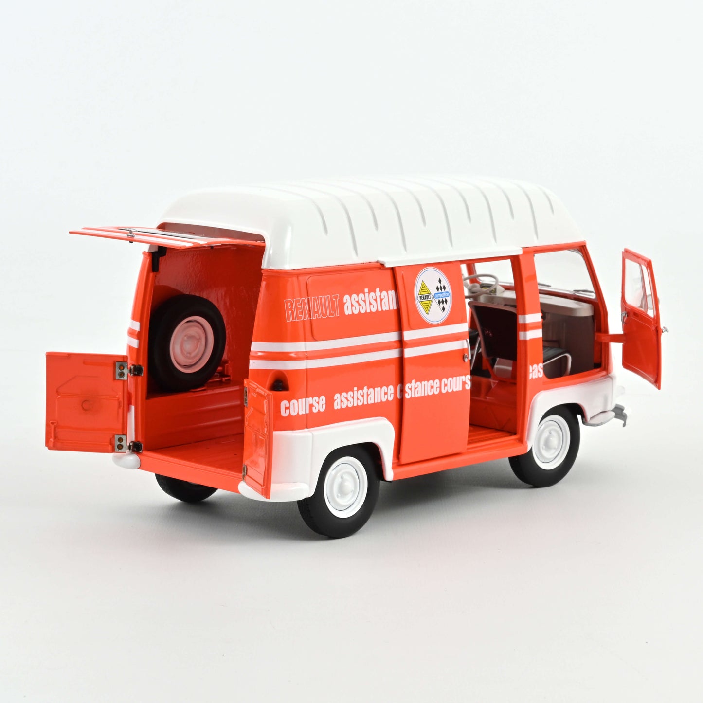 Model car Renault Estafette 1968 - Orange Assistance Course 1:18 Norev