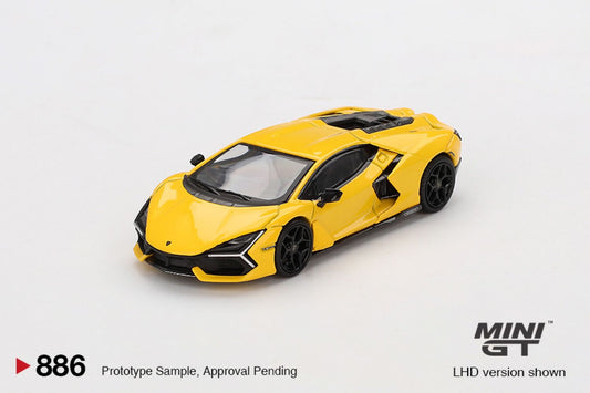 Macheta auto Lamborghini Revuelto Giallo, 2024 (LHD) 1:64 MIniGT