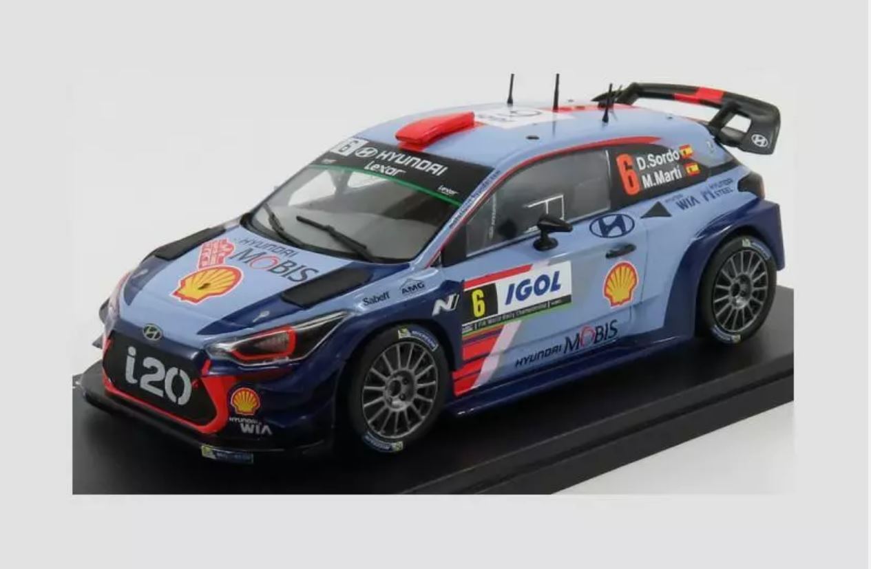 Macheta auto Hyundai I20 WRC N6 Rally Tour De Corse 2017 D. Sordo 1:24 Hachette