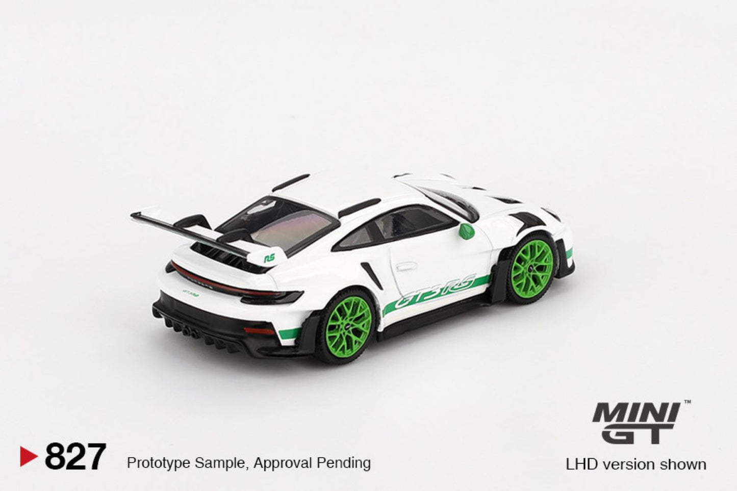 Macheta auto Porsche 911 (992) GT3 RS White Tribute to Carrera RS Package 2023 (LHD) 1:64 MIniGT