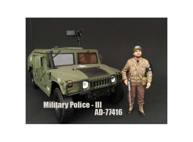 Figurina WWII US Military Police Figure #3 with rifle 1:18 American Diorama