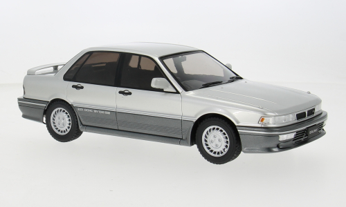Mitsubishi Galant VR-4 model car, silver, 1987 1:18 IXO