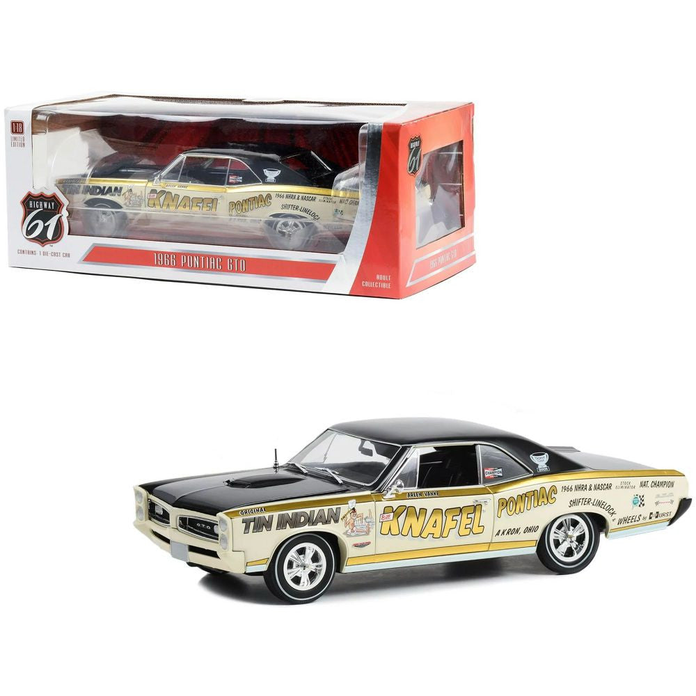 Macheta auto Pontiac GTO 1966 - Tin Indian - Knafel Pontiac, Akron, Ohio - Driven by Larry 'Doc' Dixon 1:18 Highway 61