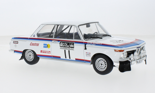 Model car BMW 2002, Rallye WM, RAC Rally, 1973, #11 1:18 IXO