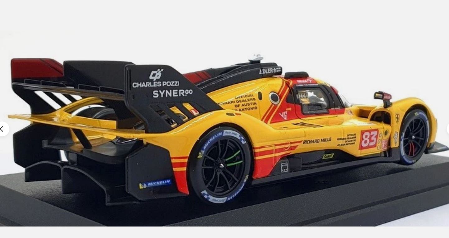 Macheta auto Ferrari 499P #83 Le Mans 2024 1:24 Bburago