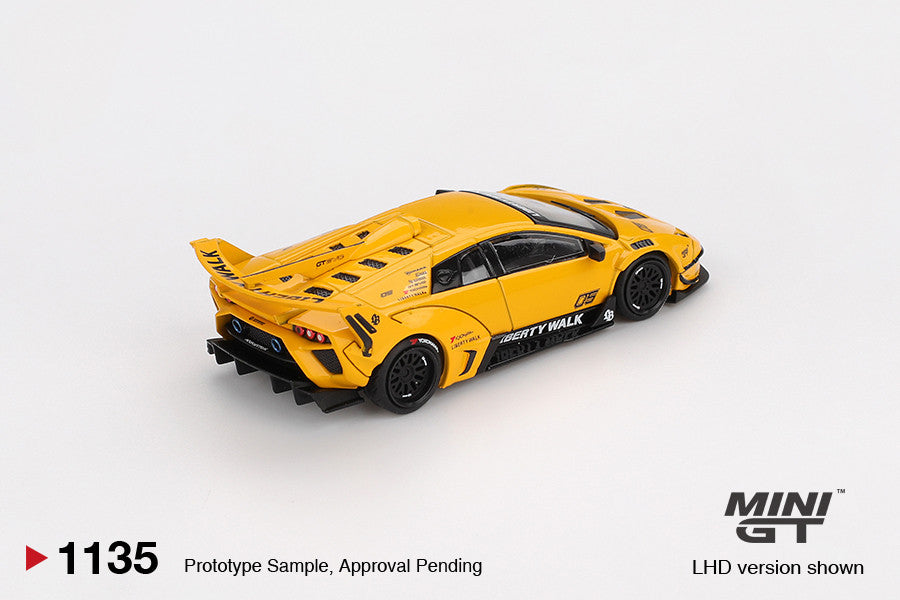 Macheta auto Lamborghini LB-Silhouette WORKS MURCIELAGO GT Evo, Yellow, 2025 (LHD) 1:64 MIniGT