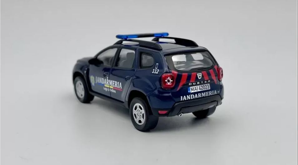 Macheta auto Dacia Duster Jandarmeria Romana 1:43 Norev