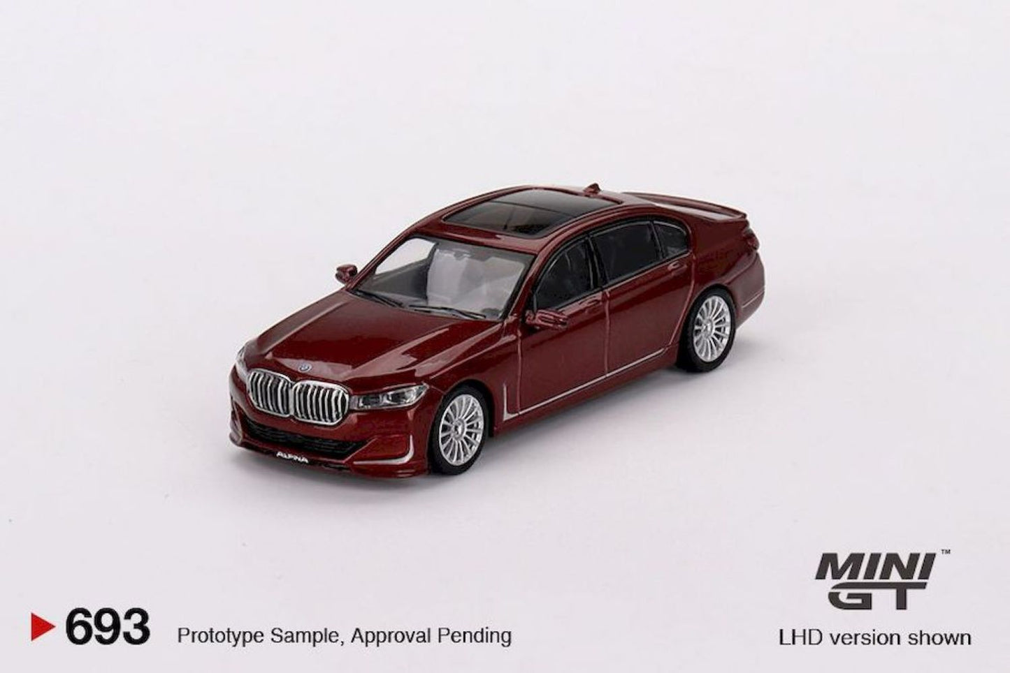 Macheta auto BMW Alpina B7 xDrive Aventurin Red 2023 (LHD) 1:64 MIniGT