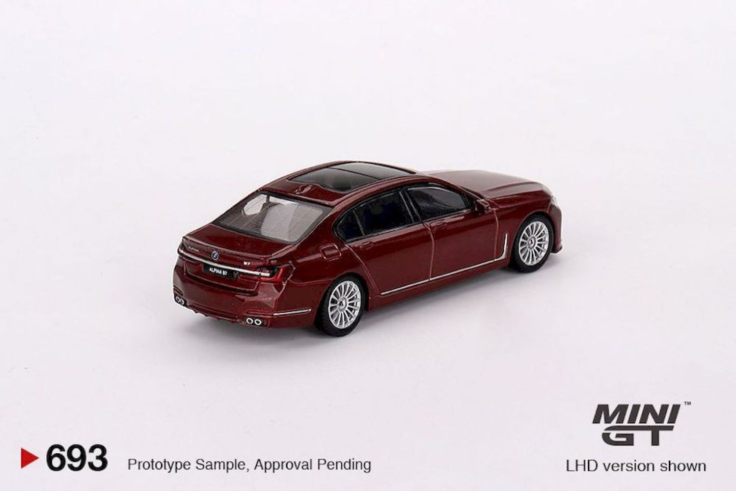 Macheta auto BMW Alpina B7 xDrive Aventurin Red 2023 (LHD) 1:64 MIniGT
