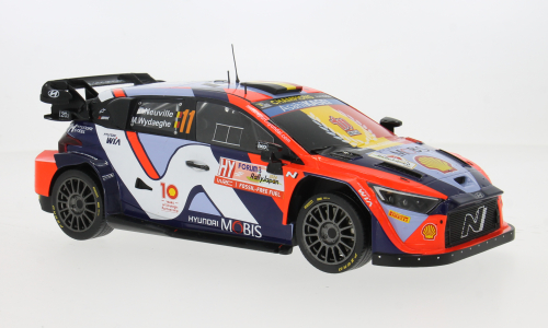 Macheta auto Hyundai i20 N Rally1, WRC, Rally Japan, 2024, #11, T.Neuville/M.Wydaeghe 1:18 IXO