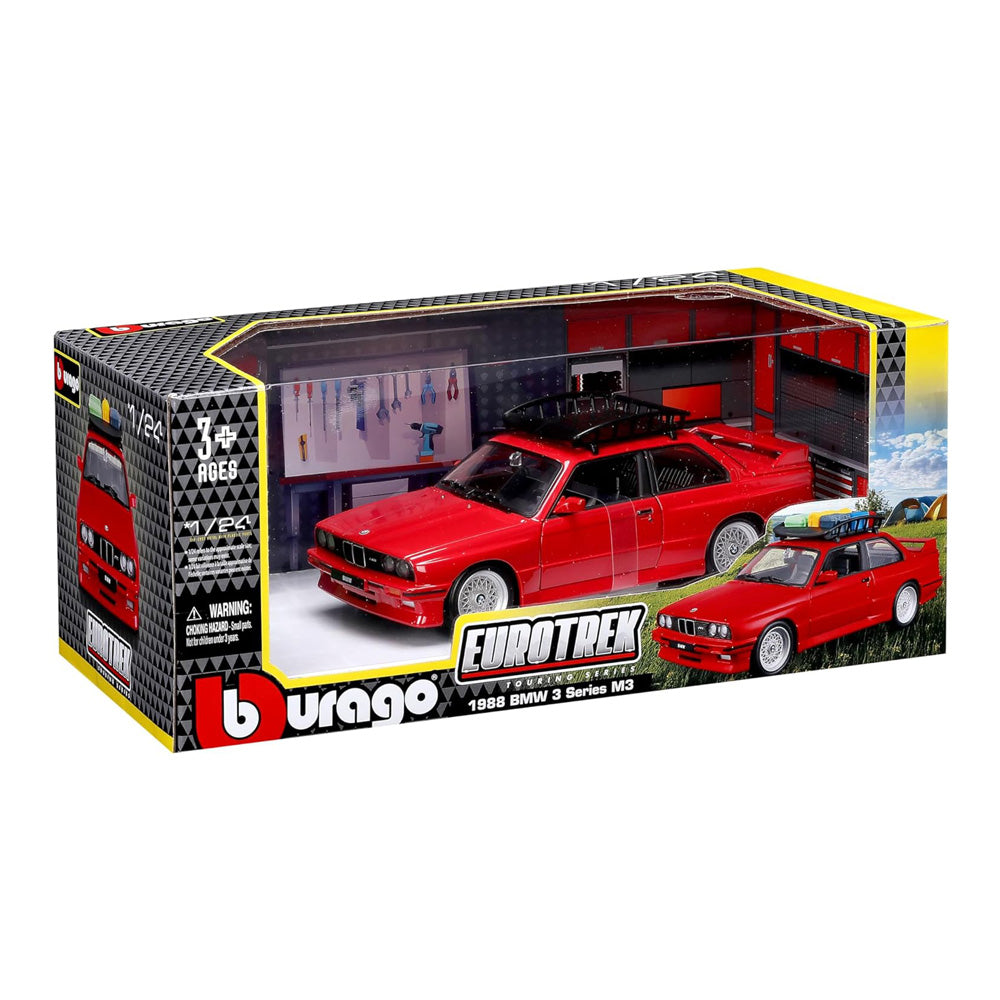 Macheta auto BMW M3 (E30) with roof pack (1988) 1:24 Bburago