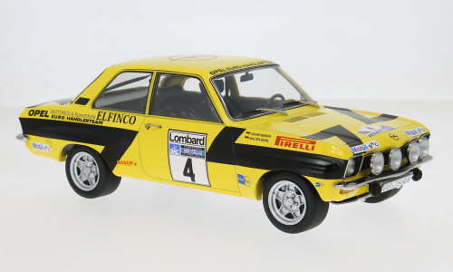 Macheta auto Opel Ascona A, RAC Rally, 1975, #4, W.Röhrl/C.Geistdörfer 1:18 MCG