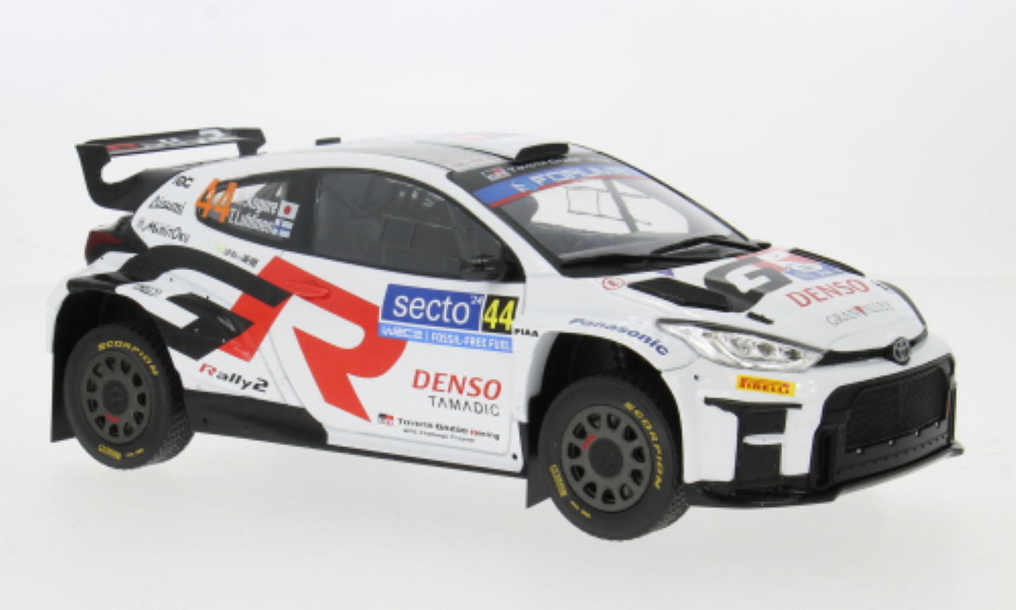 Toyota GR Yaris Rally2, Rally WM, Rally Finland, 2024, #44 1:18 IXO model car