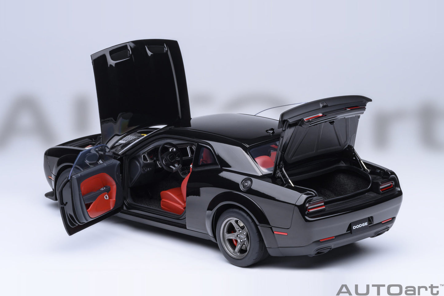 *Pre-order Dodge Challenger SRT Superstock 2023 (Pitch Black) 1:18 AutoArt model car
