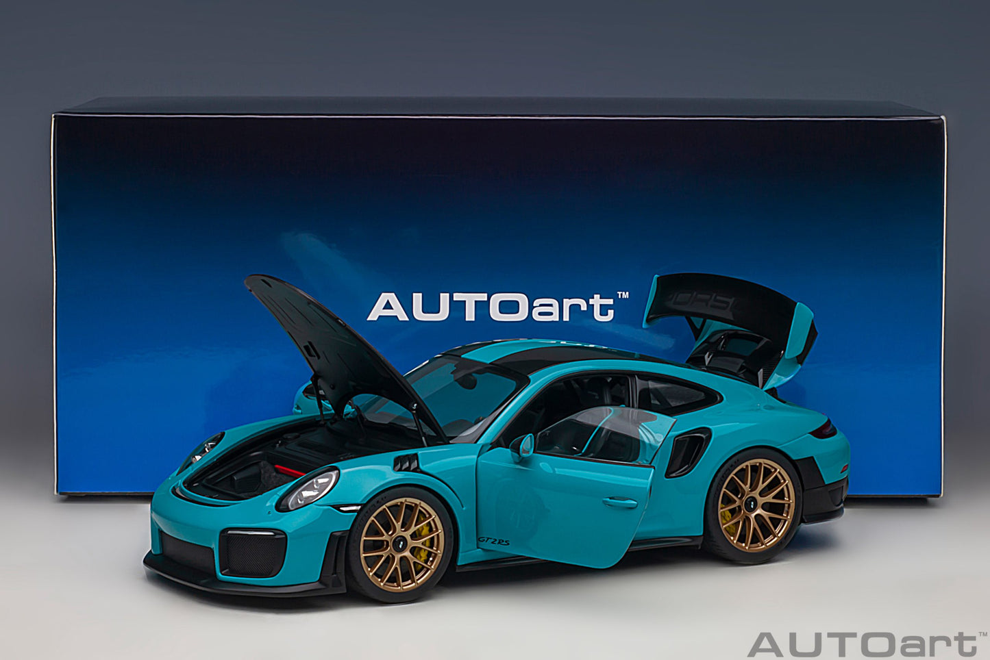 Macheta auto Porsche 911 (991.2) GT2RS Weissach Package (2017) 1:18 AutoArt