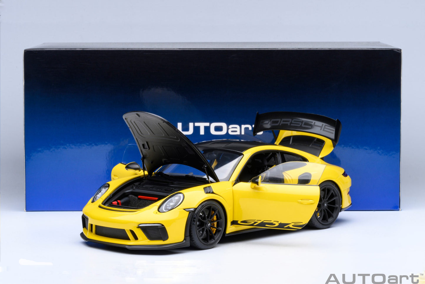 Macheta auto Porsche 911 (991.2) GT3 RS Weissach Package (Racing Yellow) 1:18 AutoArt