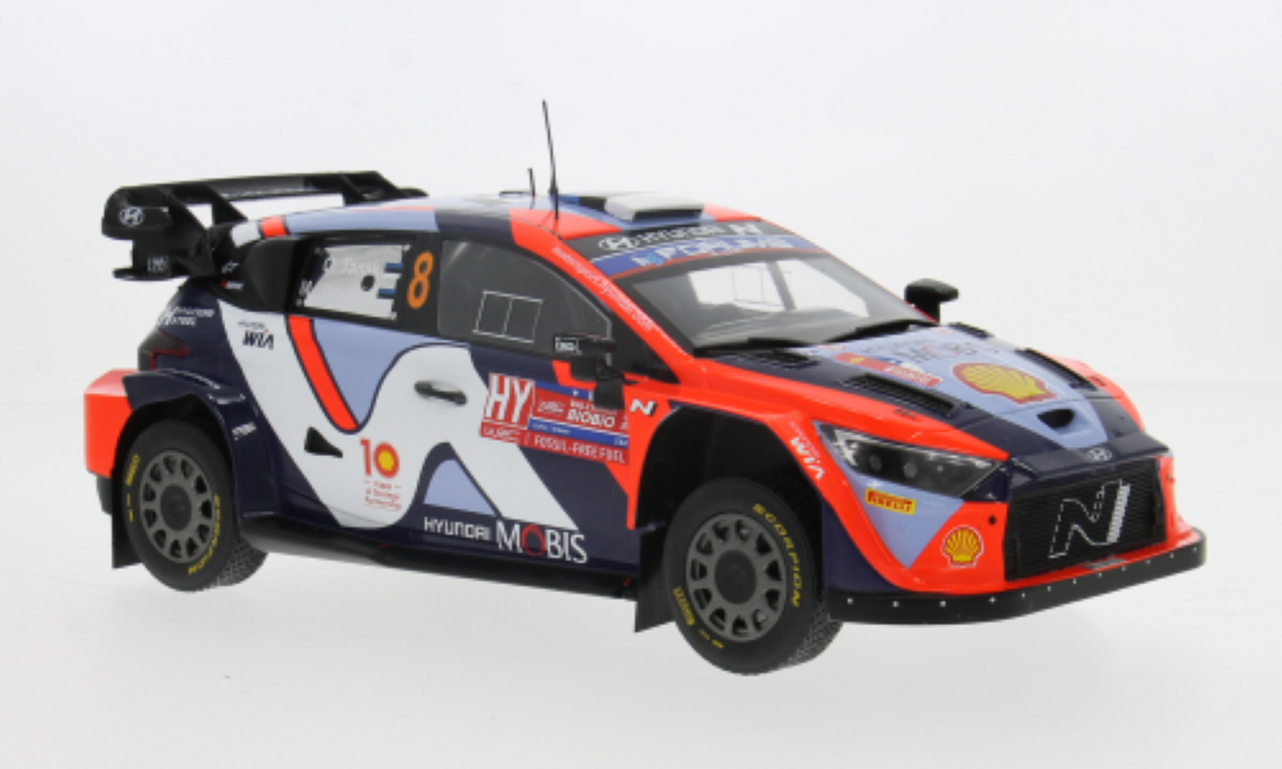 Hyundai i20 N Rally1, Rally WM, Rally Chile, 2024, #8 1:18 IXO car model