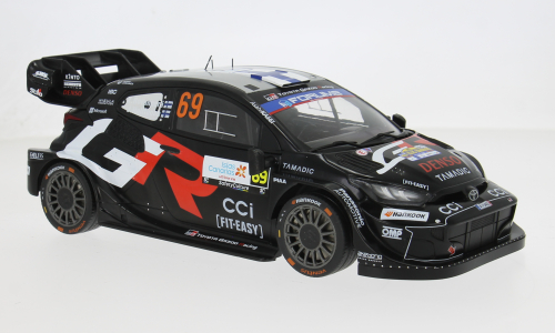 Macheta auto Toyota GR Yaris Rally1, Rally Islas Canaris, 2025, #69, K.Rovanperä/J.Halttunen 1:18 IXO