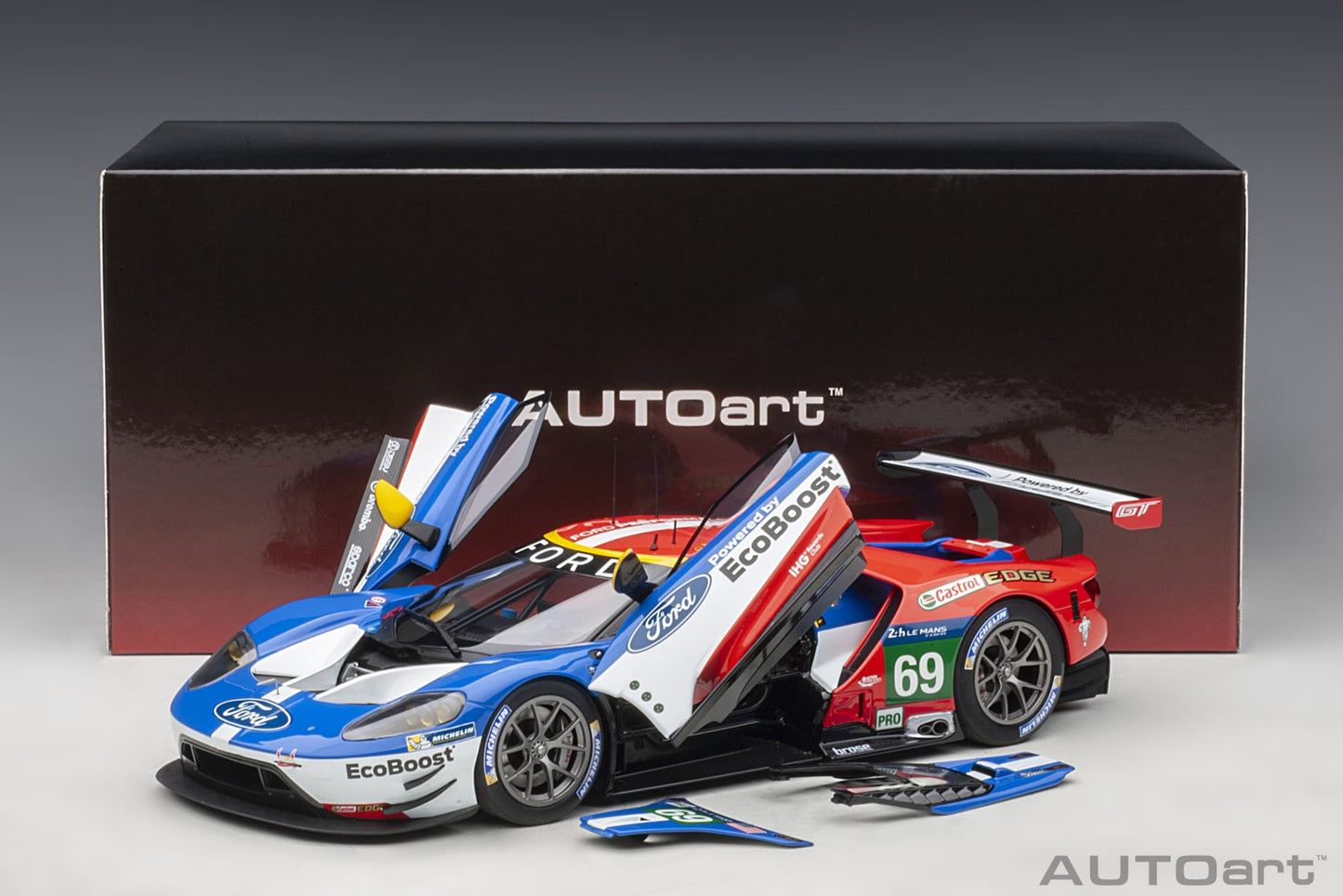 Ford GT GTE Pro Le Mans 24h 2016 #69 1:18 AutoArt model car