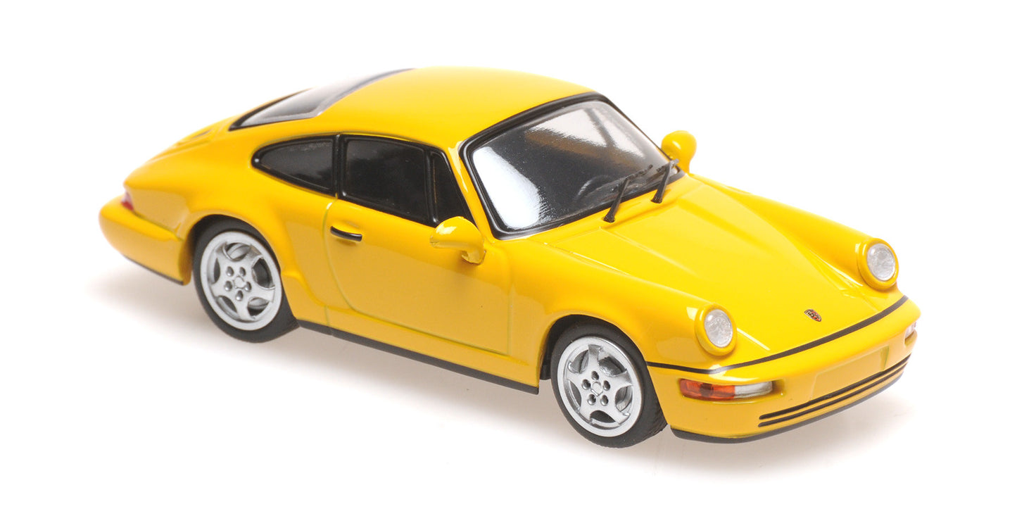 Macheta auto Porsche 911 (964) Carrera 2, Yellow, 1992 1:43 Minichamps/Maxichamps