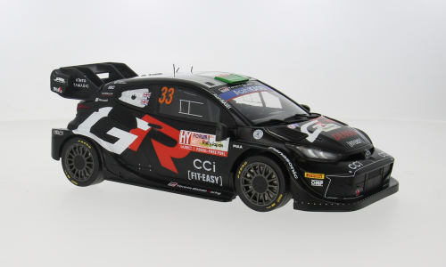 Macheta auto Toyota GR Yaris Rally1 Hybrid, WRC, Rally Japan, 2024, #33, E.Evans/S.Martin 1:18 IXO