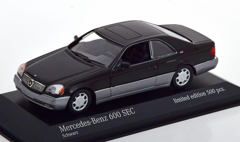 Macheta auto Mercedes Benz 600 SEC C140 Coupe 1992 1:43 Minichamps