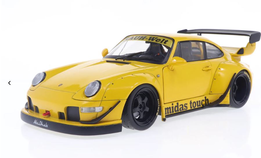 Macheta auto Porsche RWB Bodykit Midas Touch 2023 1:18 Solido Precomanda