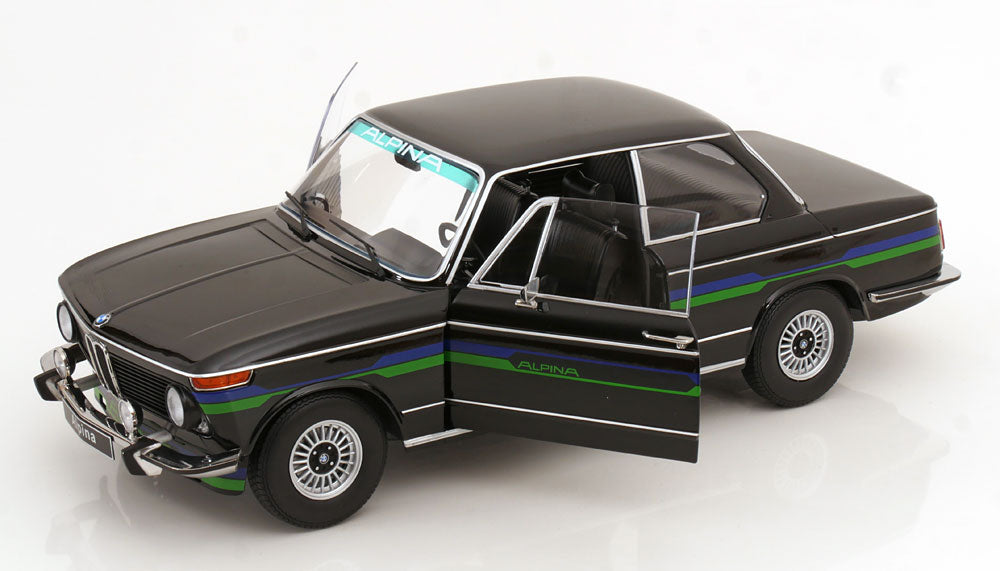 Macheta auto BMW 2002 Alpina 2.Series 1974 Negru 1:12 KK-Scale