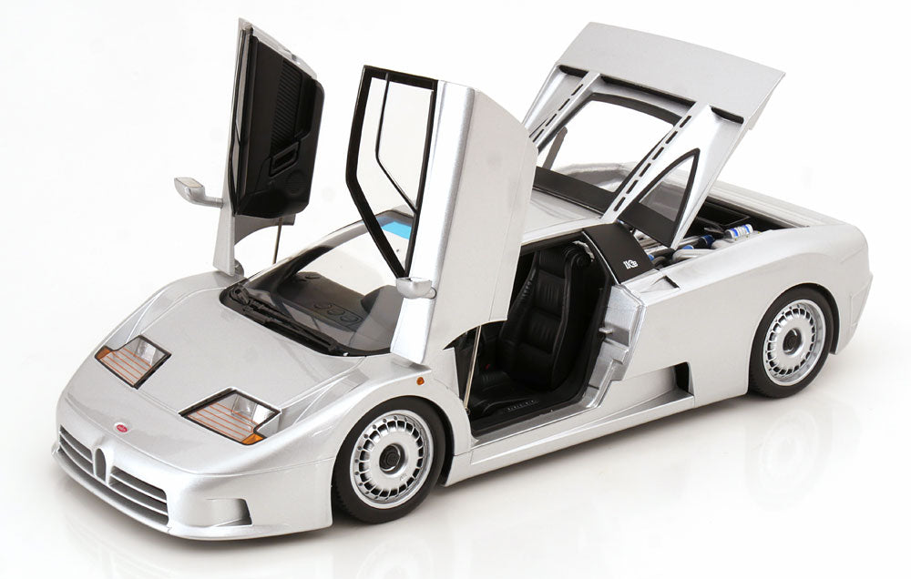 Macheta auto Bugatti EB110 1991 argintiu 1:12 KK-Scale