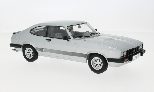 Macheta auto Ford Capri III, argintiu, 1978, 1:18 MCG