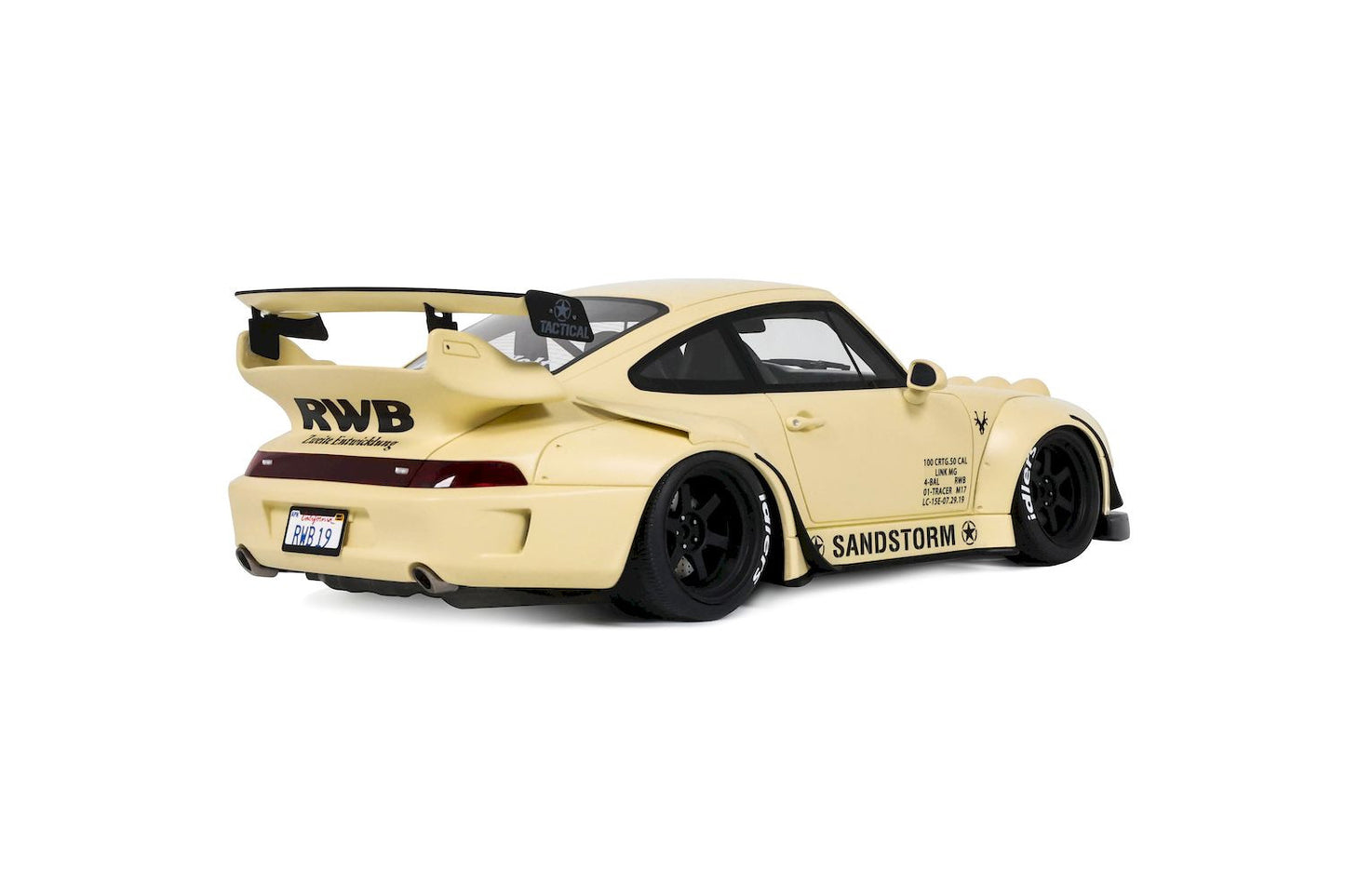 Macheta auto Porsche 911 RWB Sandstorm Sabds, Beige, 2023 1:18 GT Spirit