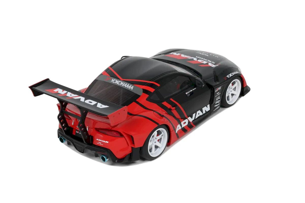 Macheta auto Toyota Supra GR Advan Black/Red 2020 1:18 GT Spirit