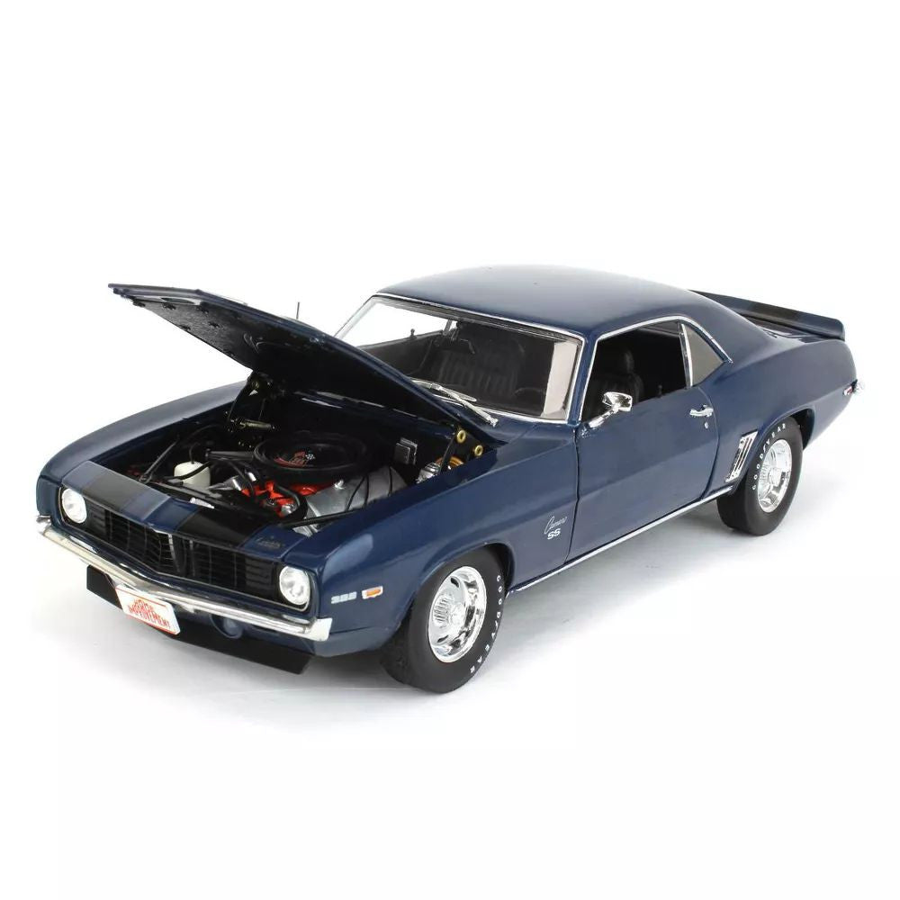 Macheta auto Home Improvement (1991-99 TV Series) - 1969 Chevrolet Camaro SS - Blue with Black Stripes 1:18 Highway 61
