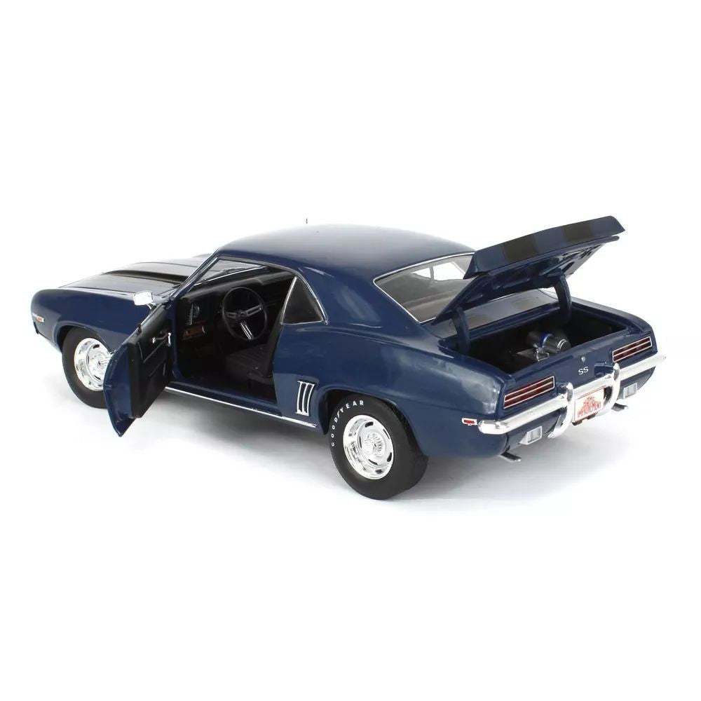 Macheta auto Home Improvement (1991-99 TV Series) - 1969 Chevrolet Camaro SS - Blue with Black Stripes 1:18 Highway 61